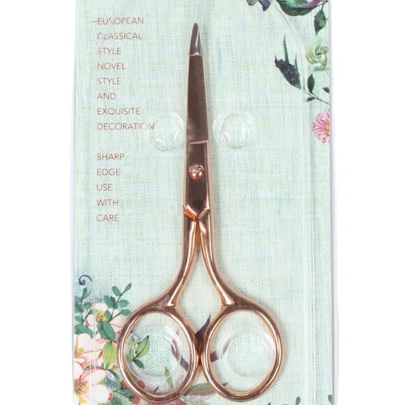 Stainless Steel Mini Beauty Grooming Scissors, Rose Gold - Picture 7 of 7